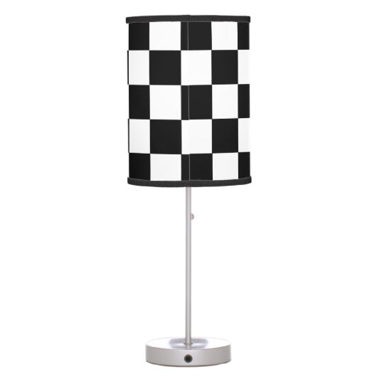 Black And White Checkered Lamps (Back)
