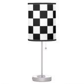 Black And White Checkered Lamps (Left)