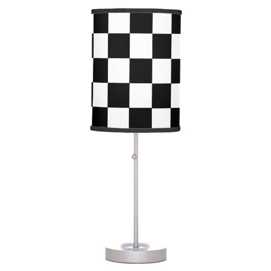 Black And White Checkered Lamps (Front)