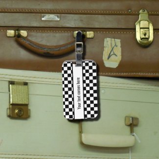 Black and white checkered