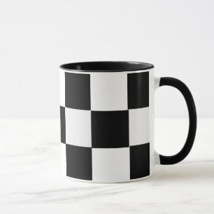 Black and White Checkered Mug