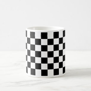Black and White Checkered Mug