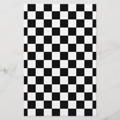 Black and white checkered pattern