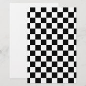Black and white checkered pattern (Front/Back)