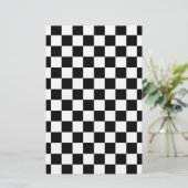 Black and white checkered pattern (Standing Front)