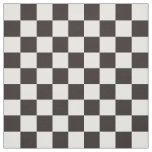 Black and White Checkered Pattern Fabric