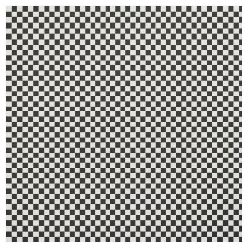 Black and white checkered pattern. fabric