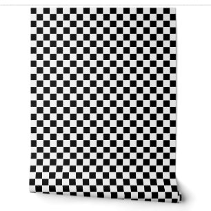 Black and White Checkered Pattern Wallpaper