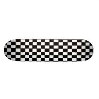 Black and White Checkered Skateboard Deck