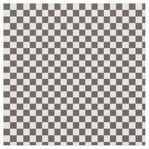 Black and White Checkered Squares Fabric | Zazzle