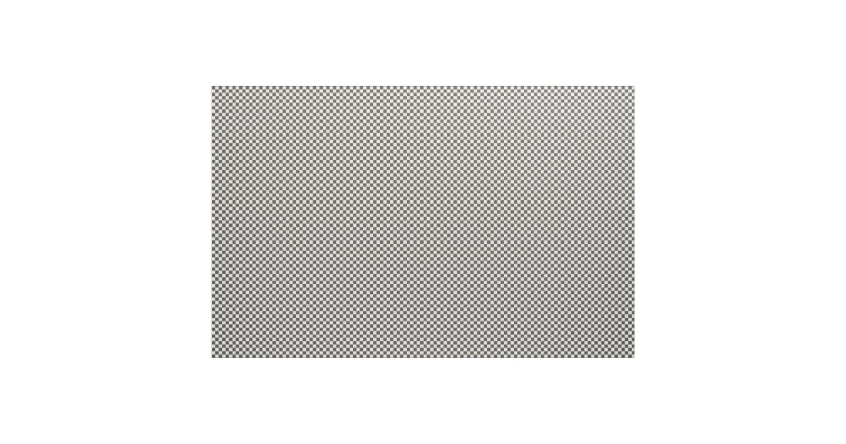 Black and White Checkered Squares Fabric