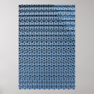 Black and white checkered textile poster