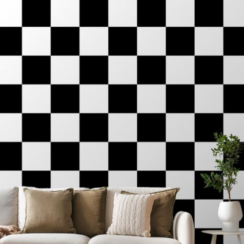 Black and White Checkered Wallpaper