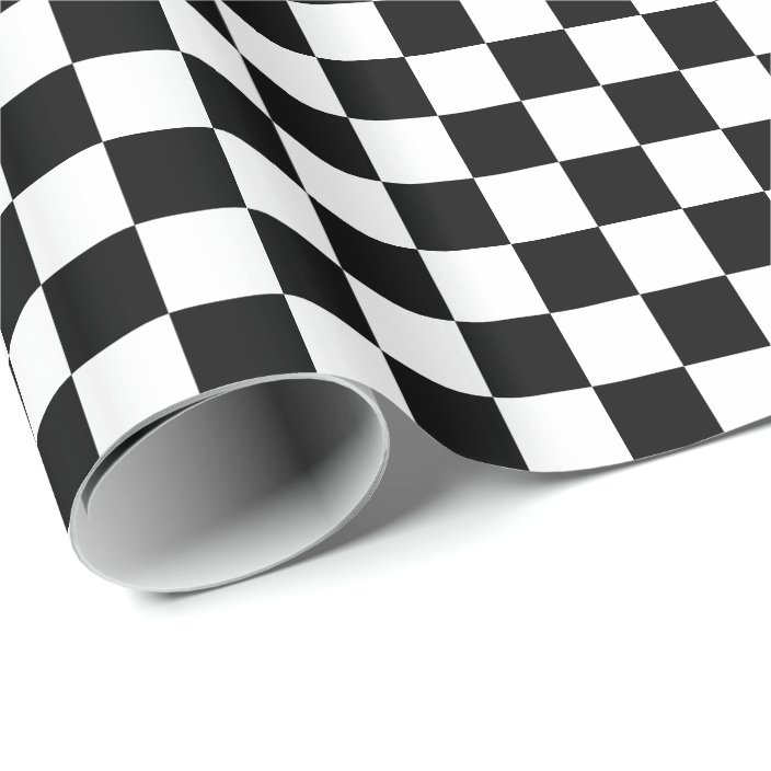 checkered wrapping paper