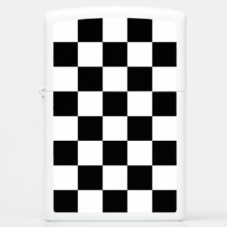 Black and White Checkered Zippo Lighter