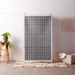 Black and White Checkers Fabric