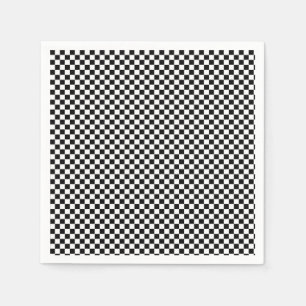 Black and White checks Napkins