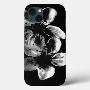 Black And White Cherry Blossoms, iPhone 13 Case 