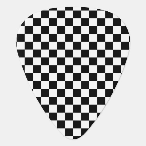 Black and White Chess Digital Print Guitar Pick