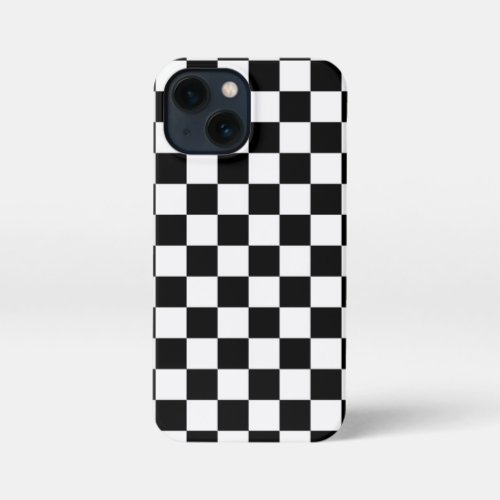 Black and White Chess Digital Print iPhone 13 Mini Case