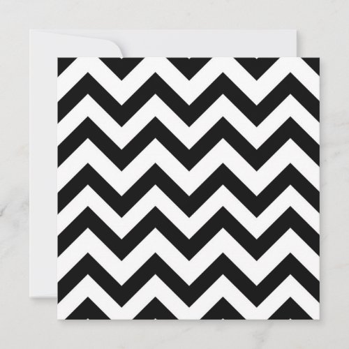 Black and white Chevron 50th birthday invitations