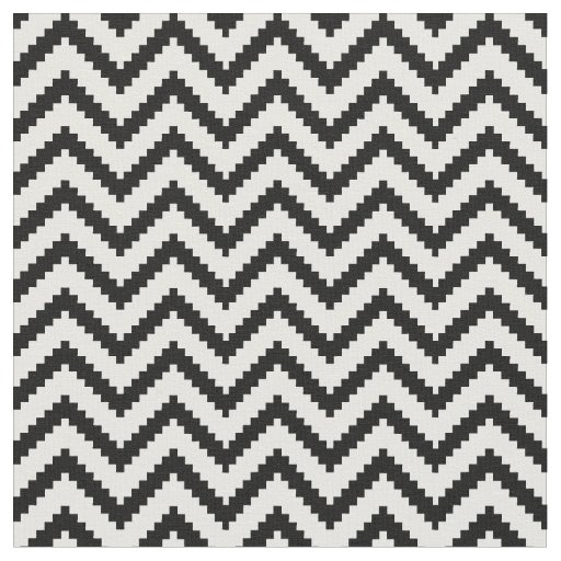 Black and White Chevron Fabric