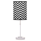 Black and White Chevron Lamp (Front)