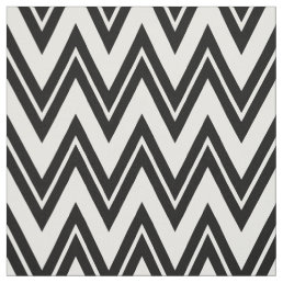 Black And White Chevron Pattern Fabric