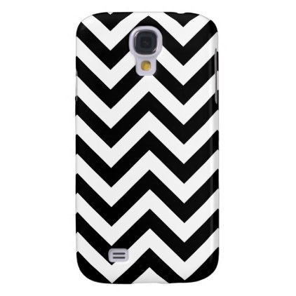 Black And White Chevron Pattern Galaxy S4 Cover