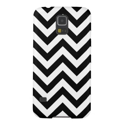 Black And White Chevron Pattern Galaxy S5 Case