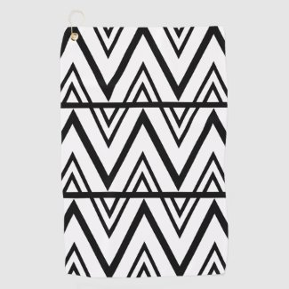 Black and White Chevron Pattern