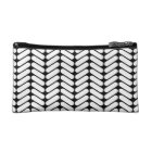 Black and White Chevron Pattern, Like Knitting.