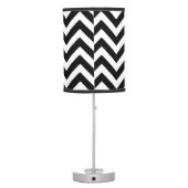 Black and white chevron pattern table lamps (Back)