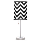 Black and white chevron pattern table lamps (Right)