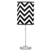 Black and white chevron pattern table lamps (Front)