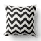 Black and white chevron pillow