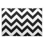 Black And White Chevron Placemat at Zazzle