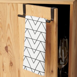 Black and White Chevron Stripe Pattern