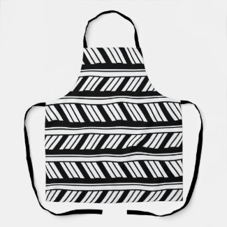 Black and White Chevron Stripes Pattern  