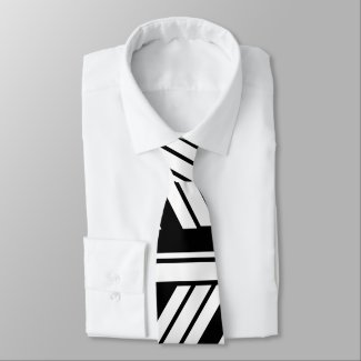 Black and White Chevron Stripes Pattern 