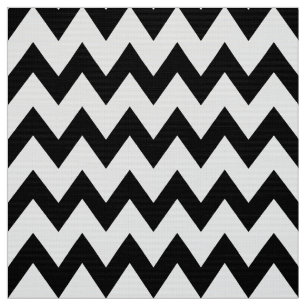 Black and White Chevron Upholstery Fabric