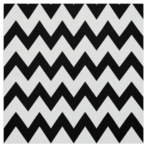 Black and White Chevron Upholstery Fabric