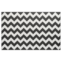 Black and White Chevron Zigzag Fabric