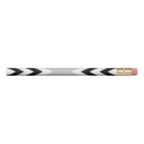 Black and White Chevron Zigzag Pattern 4 Pencil
