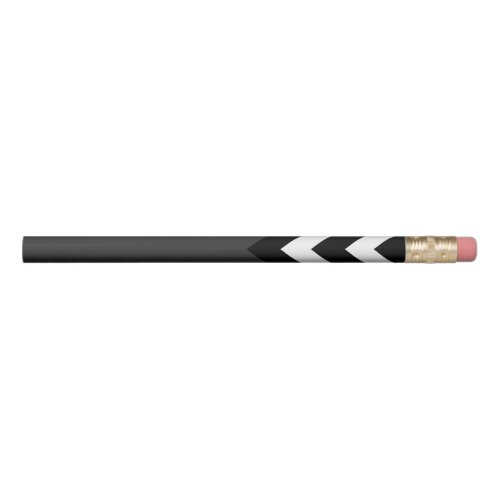 Black and White Chevron Zigzag Pattern 5 Pencil