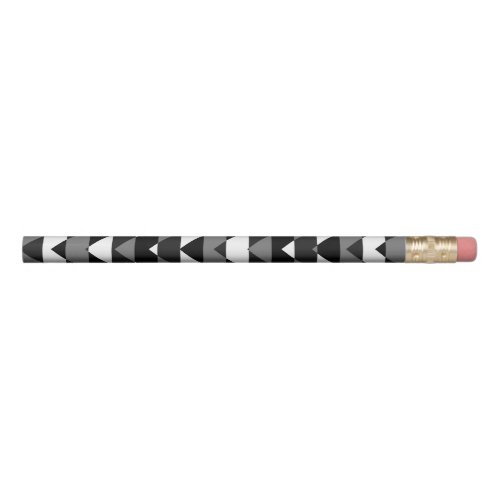 Black and White Chevron Zigzag Pattern 8 Pencil