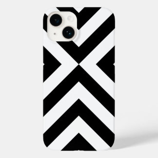 Black and White Chevrons Case-Mate iPhone 14 Case