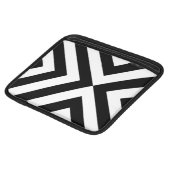 Black and White Chevrons Sleeve For iPads (Front Bottom)