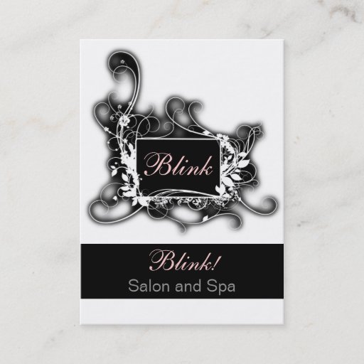 Customizable black and white Chic Business Cards