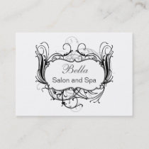 black and white Chic Business Cards